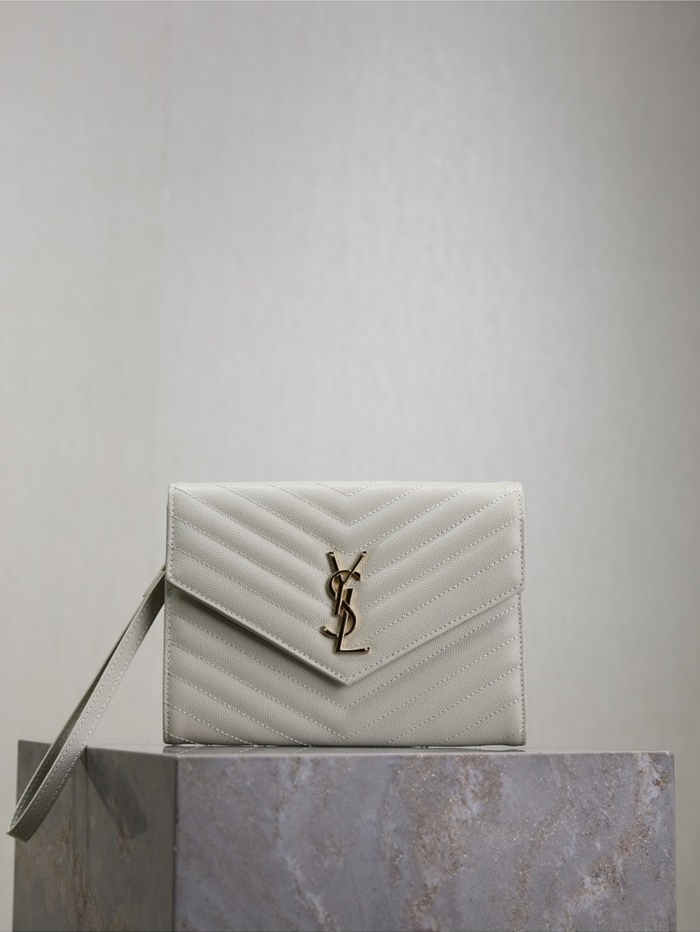 생로랑 여성 로렌 마틀라세 클러치 617662_wh