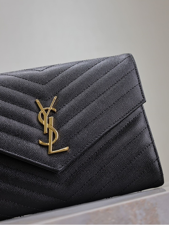 생로랑 여성 로렌 마틀라세 클러치 617662_bk