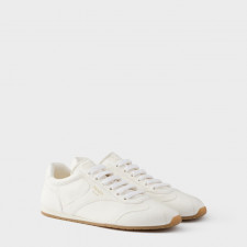 프라다 여성 나파 가죽 스니커즈 P01163716_WH