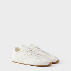 프라다 여성 나파 가죽 스니커즈 P01163716_WH