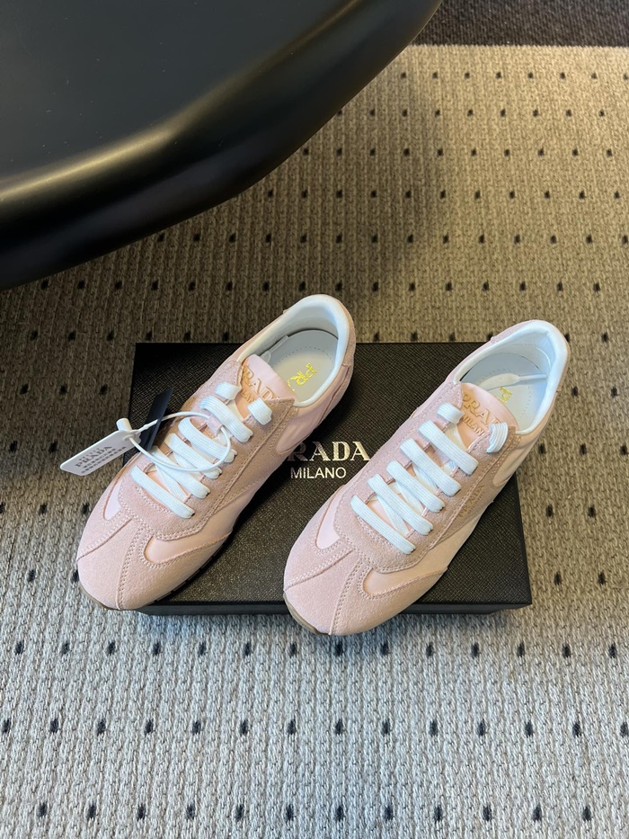 프라다 여성 나파 가죽 스니커즈 P01163716_PINK