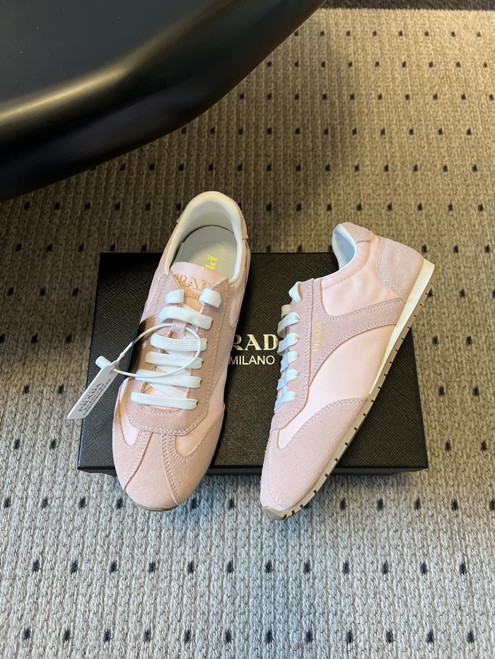 프라다 여성 나파 가죽 스니커즈 P01163716_PINK