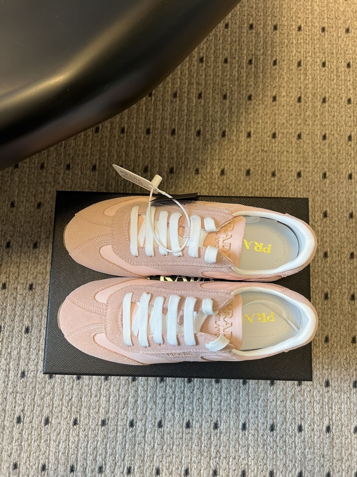 프라다 여성 나파 가죽 스니커즈 P01163716_PINK