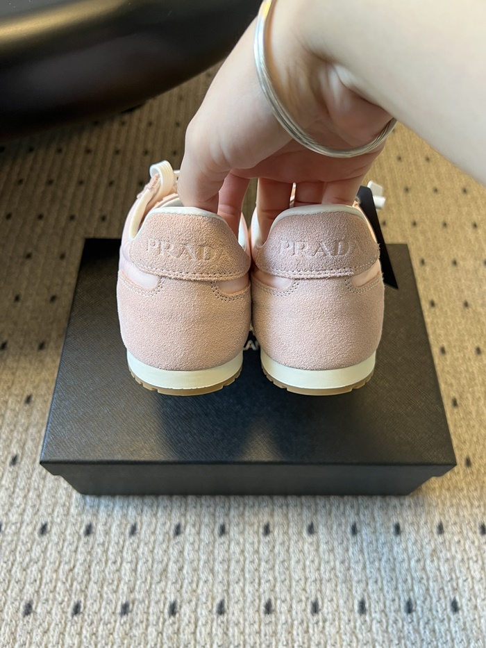 프라다 여성 나파 가죽 스니커즈 P01163716_PINK