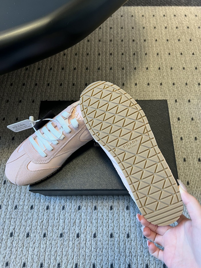 프라다 여성 나파 가죽 스니커즈 P01163716_PINK