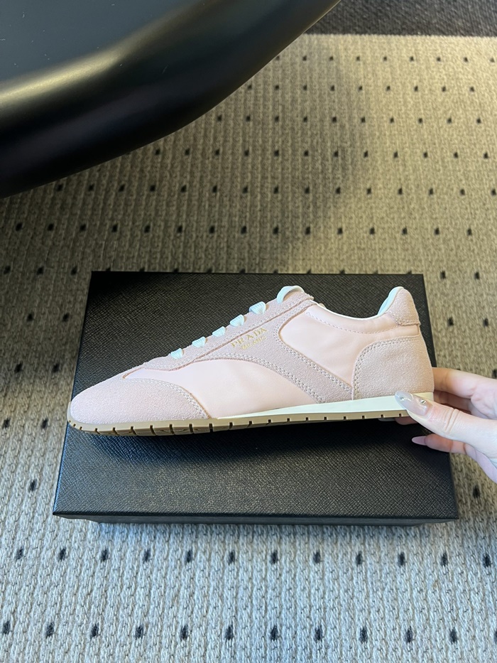 프라다 여성 나파 가죽 스니커즈 P01163716_PINK