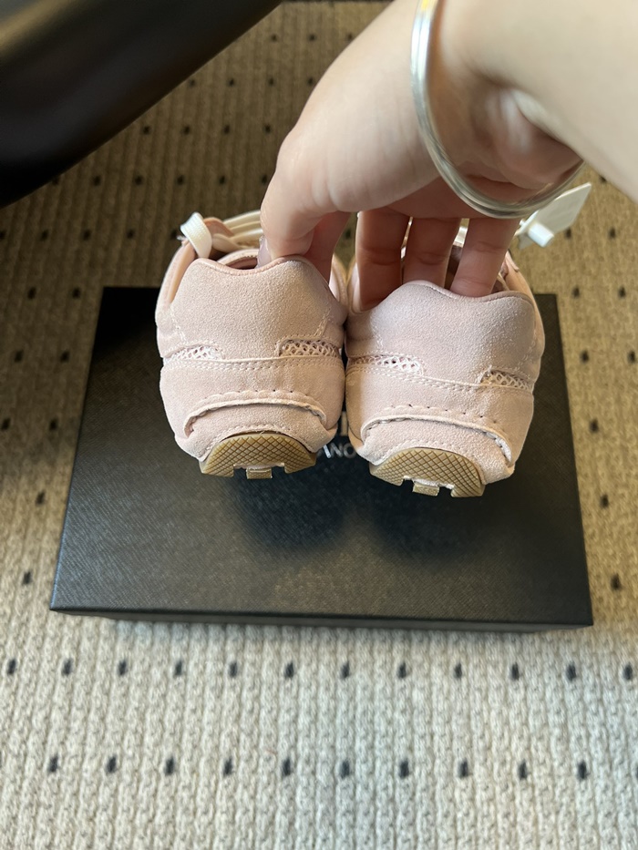 프라다 여성 몬테카를로 리에디션 2005 스웨이드 메쉬 스니커즈 1E247OFD_PINK