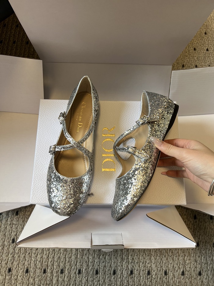 디올 여성 Very Dior 발레 플랫 KCF121AGL_S59K