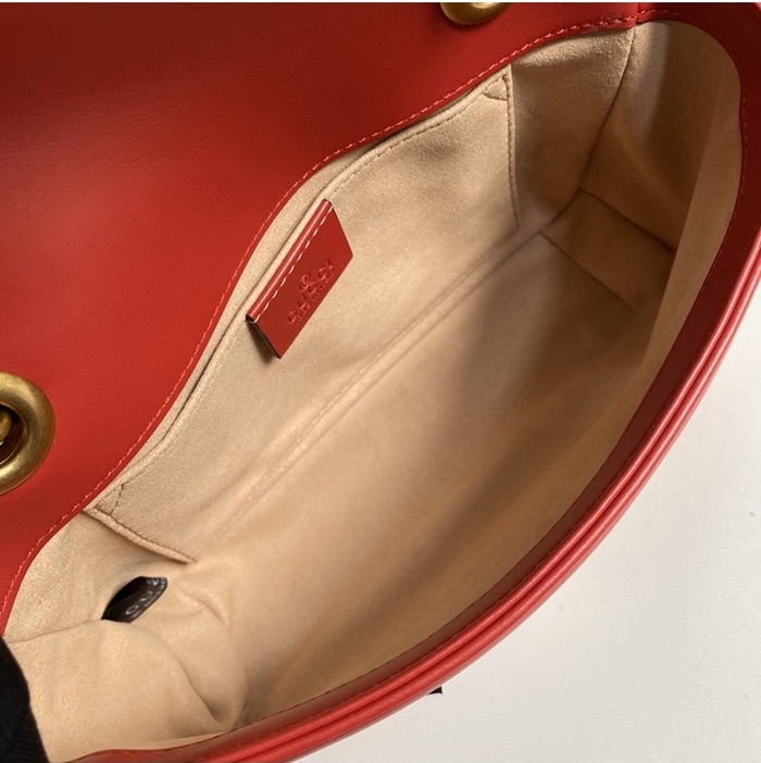 구찌 여성 GG 마몽 마틀라세 미니 숄더백 446744_RE