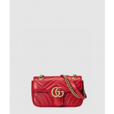 구찌 여성 GG 마몽 마틀라세 미니 숄더백 446744_RE