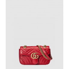 구찌 여성 GG 마몽 마틀라세 미니 숄더백 446744_RE