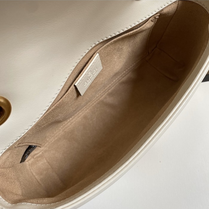 구찌 여성 GG 마몽 마틀라세 미니 숄더백 446744_WH