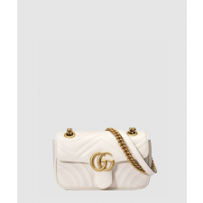 구찌 여성 GG 마몽 마틀라세 미니 숄더백 446744_WH