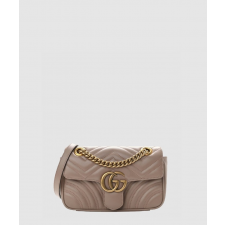 구찌 여성 GG 마몽 마틀라세 미니 숄더백 446744_BE