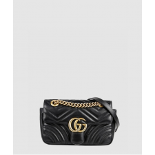 구찌 여성 GG 마몽 마틀라세 미니 숄더백 446744_BK