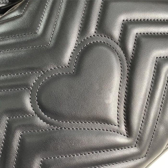 구찌 여성 GG 마몽 스몰 탑 핸들백 547260_BK