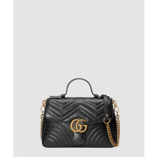 구찌 여성 GG 마몽 스몰 탑 핸들백 547260_BK