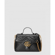 구찌 여성 GG 마몽 스몰 탑 핸들백 547260_BK