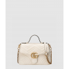 구찌 여성 GG 마몽 스몰 탑 핸들백 547260_WH