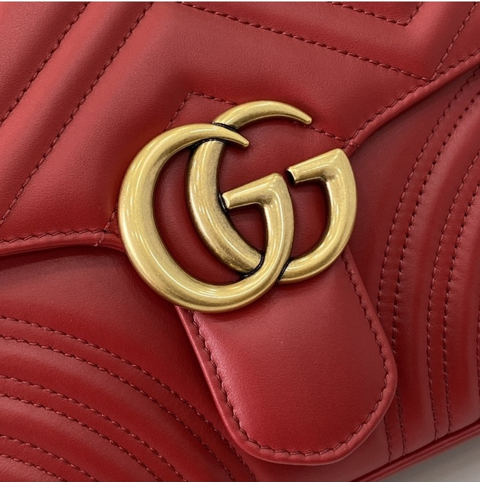 구찌 여성 GG 마몽 스몰 탑 핸들백 547260_RE