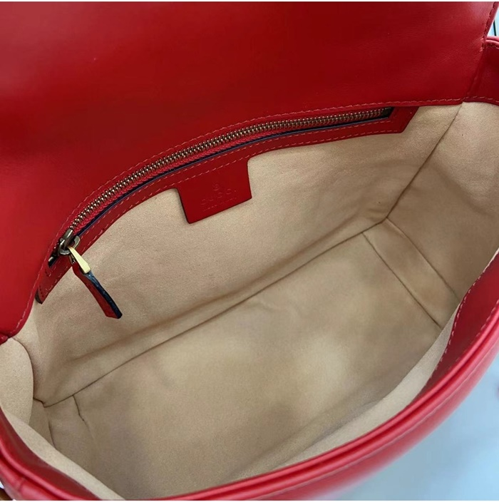 구찌 여성 GG 마몽 스몰 탑 핸들백 547260_RE