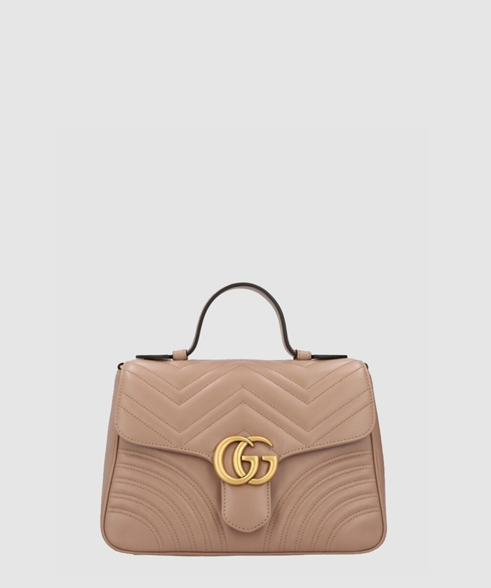 구찌 여성 GG 마몽 스몰 탑 핸들백 547260_BE