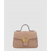 구찌 여성 GG 마몽 스몰 탑 핸들백 547260_BE