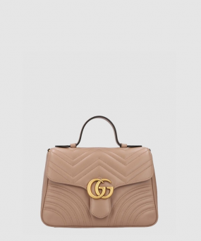 구찌 여성 GG 마몽 스몰 탑 핸들백 547260_BE