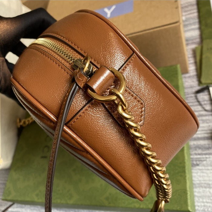 구찌 여성 GG 마몽 마틀라세 스몰 숄더백 4476320_BR