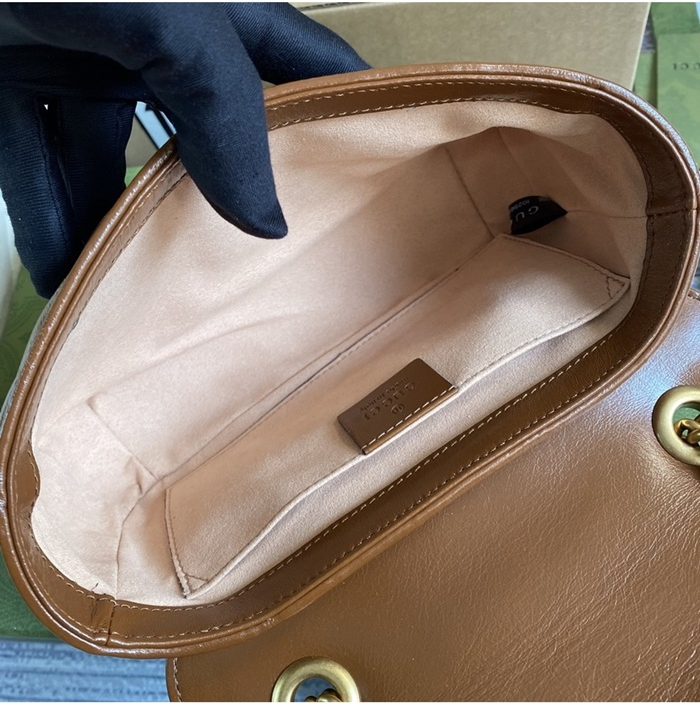 구찌 여성 GG 마몽 미니 숄더백 446744_BR