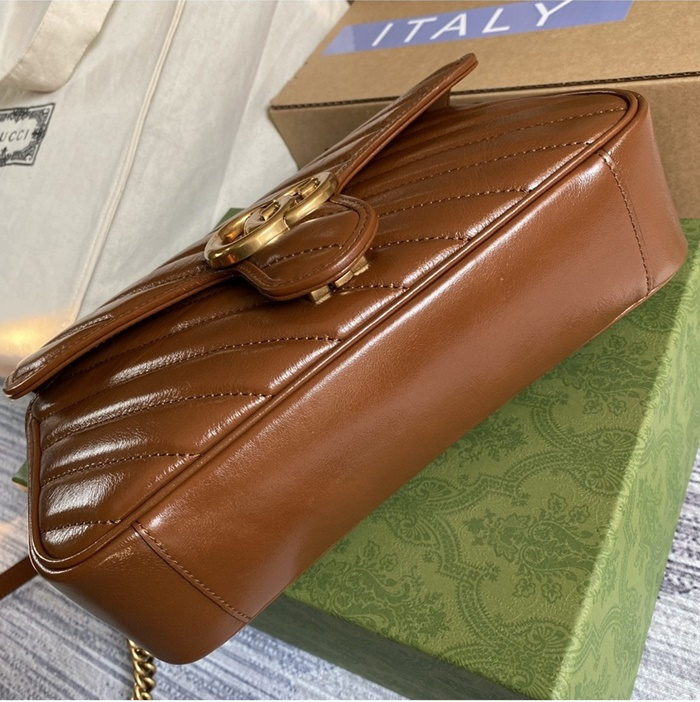 구찌 여성 GG 마몽 마틀라세 숄더백 443497_BR