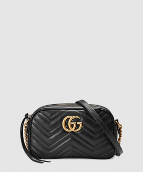 구찌 여성 GG 마몽 마틀라세 미니 카메라백 ‎448065_BK
