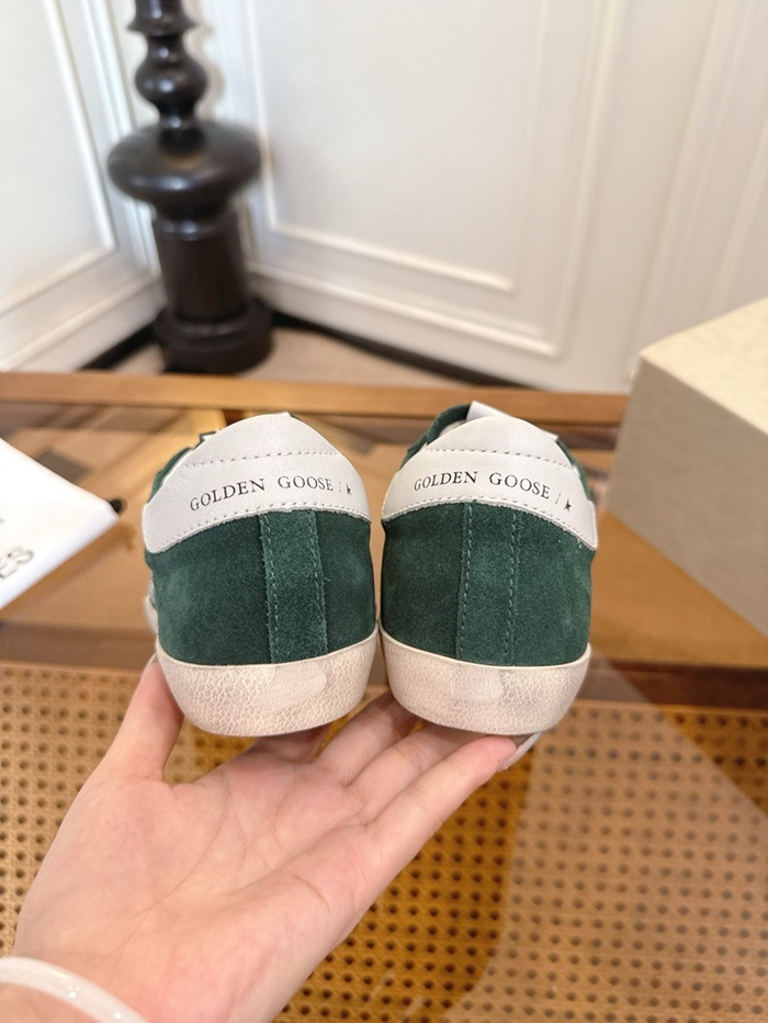 골든구스 공용 실버 글리터 스웨이드 슈퍼스타 GWF00101_GR