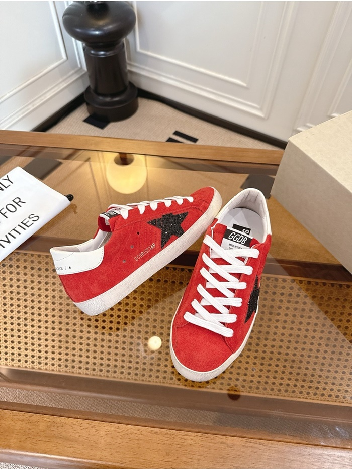 골든구스 공용 글리터 힐탭 스웨이드 슈퍼스타 GMF00101