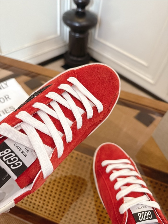 골든구스 공용 글리터 힐탭 스웨이드 슈퍼스타 GMF00101