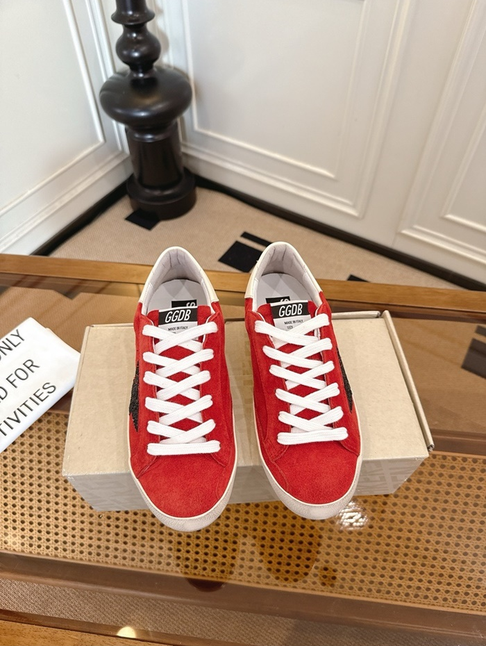 골든구스 공용 글리터 힐탭 스웨이드 슈퍼스타 GWF00101