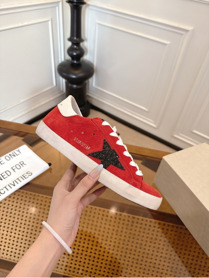 골든구스 공용 글리터 힐탭 스웨이드 슈퍼스타 GWF00101