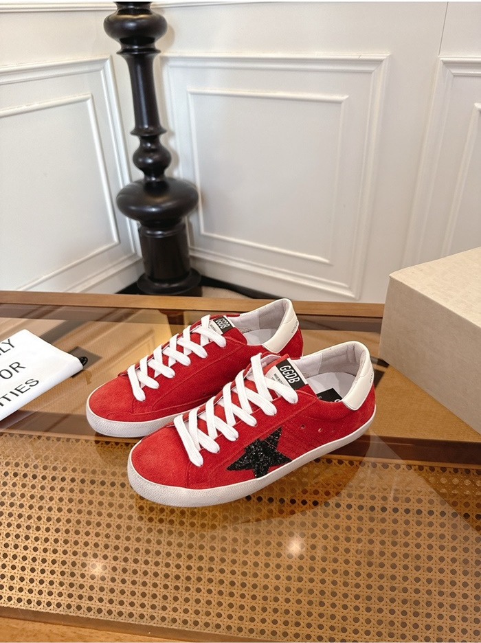 골든구스 공용 글리터 힐탭 스웨이드 슈퍼스타 GWF00101