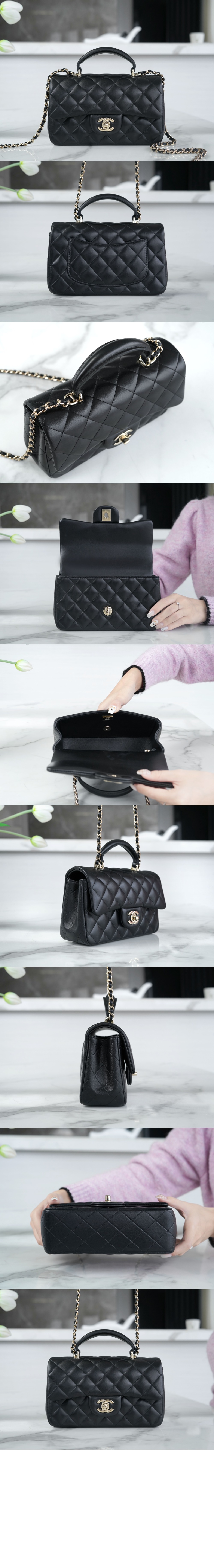 샤넬 클래식 뉴미니 탑핸들 AS2431