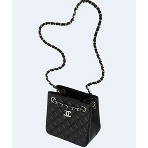 샤넬 턴 락 버킷 미니백