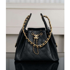 샤넬 25백 스몰 CC로고 블랙 금장 호보백 AS5293 size : 30x26x14cm
