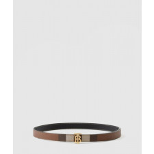 버버리 체크 레더 리버시블 TB 벨트 80623451