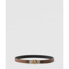 버버리 체크 레더 리버시블 TB 벨트 80623451