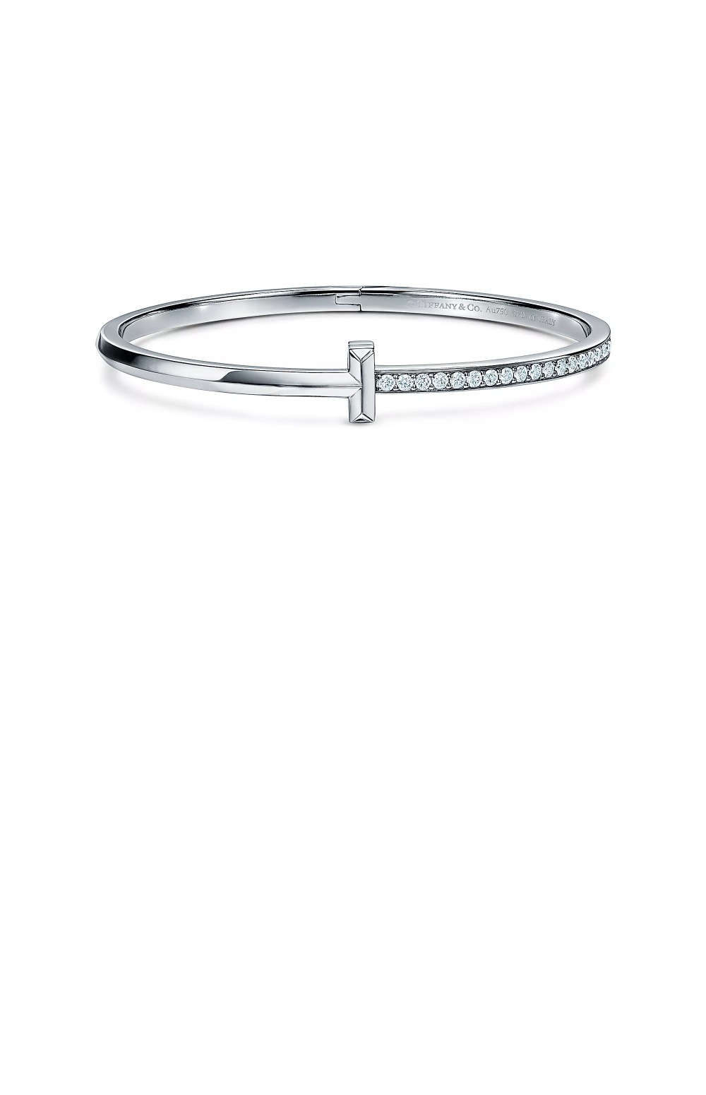 티파니앤코 T1 네로우 다이아몬드 힌지드 뱅글