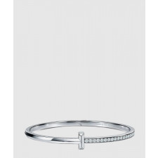 티파니앤코 T1 네로우 다이아몬드 힌지드 뱅글