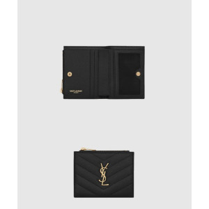 생로랑 모노그램 지퍼 카드지갑 575879