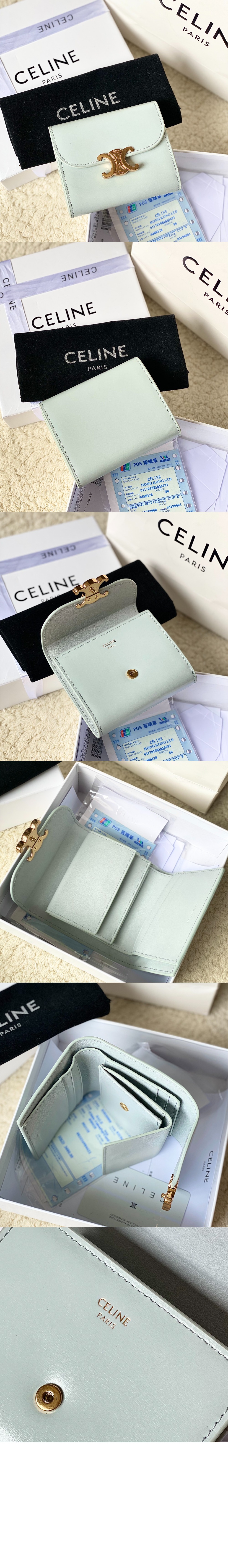 셀린느 트리오페 반지갑 10D783