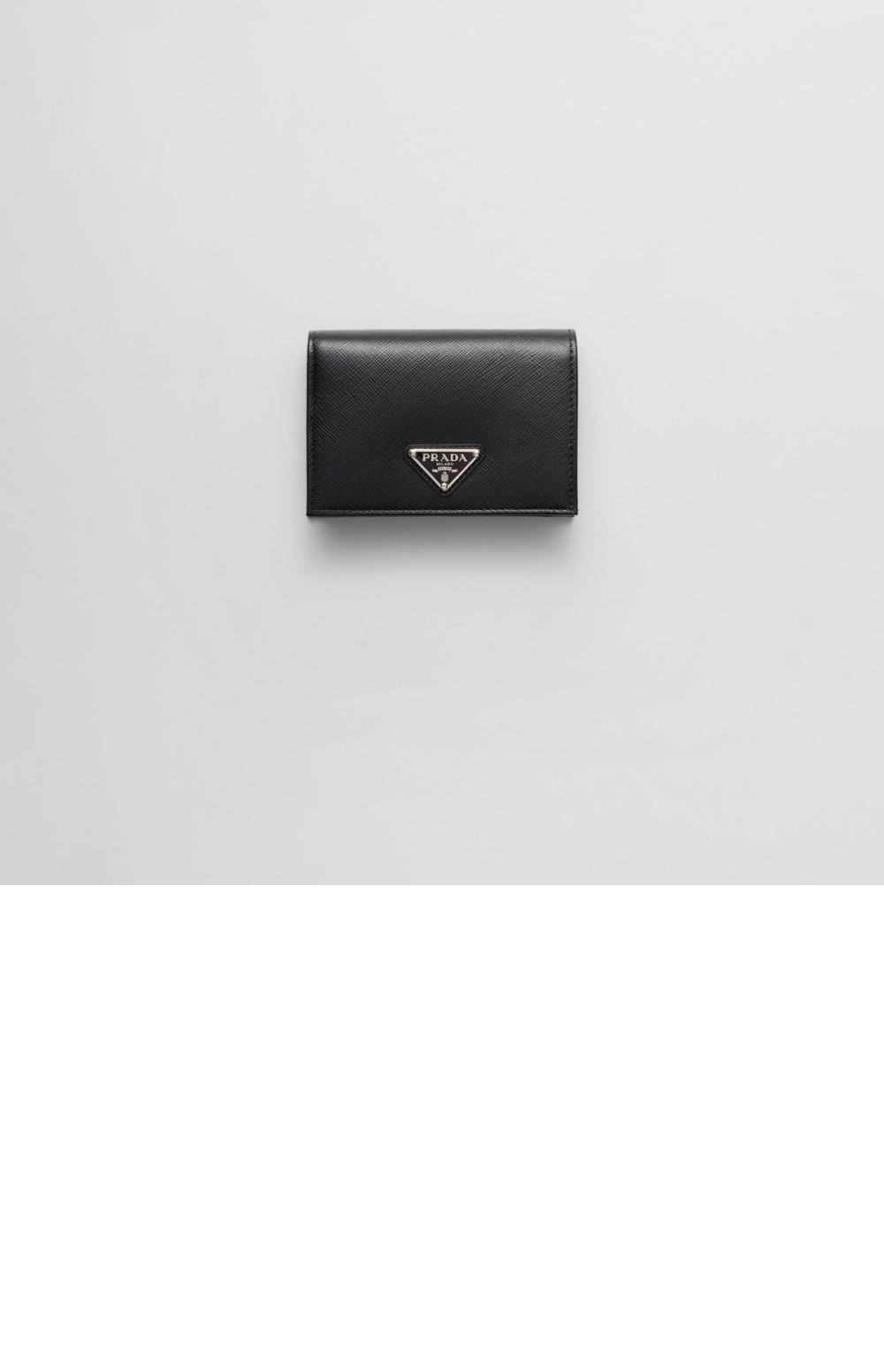 프라다 사피아노 트라이앵글 로고 반지갑 1MV021
