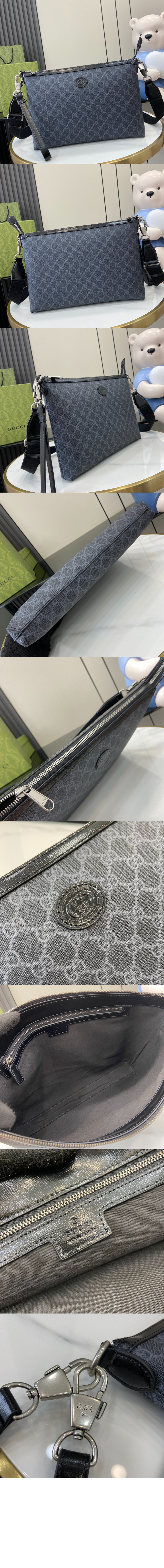 구찌 GG 인터로킹 G 라지 크로스백 792084