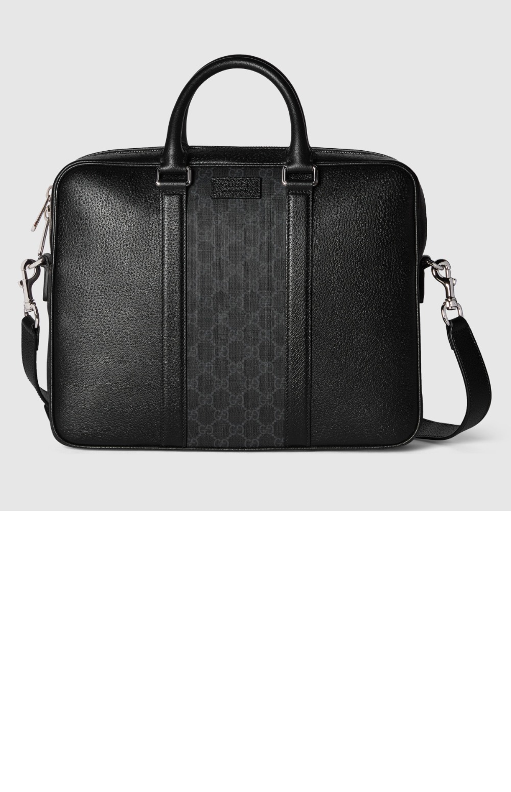 구찌 태그 장식의 미디엄 GG 브리프케이스 795461